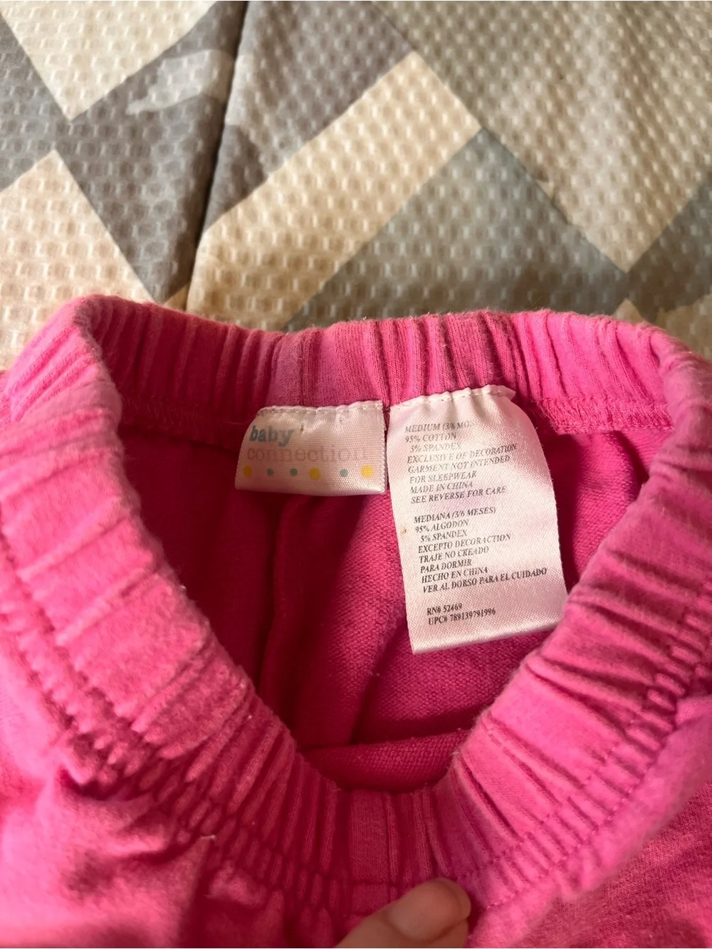 Girls' Pink Fleece Capri Pants with Flower Detail